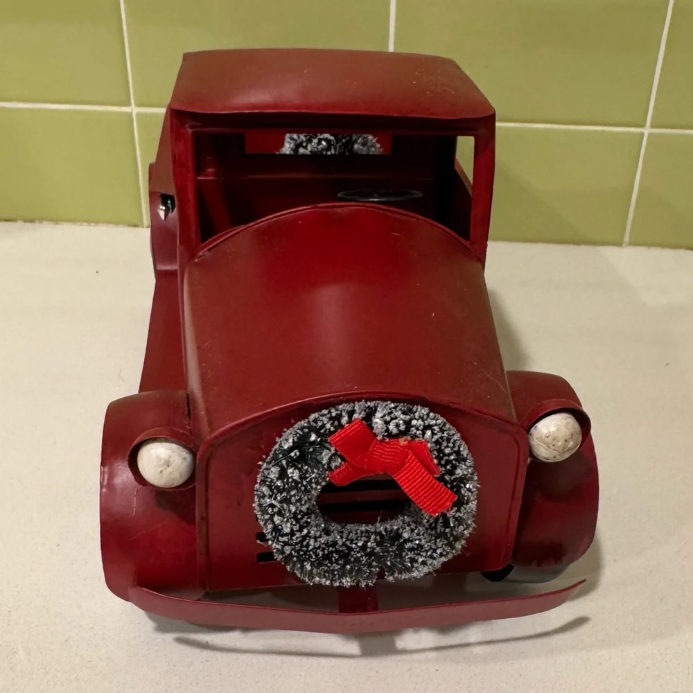 Red Vintage Style Truck Christmas Decoration from Target 2016